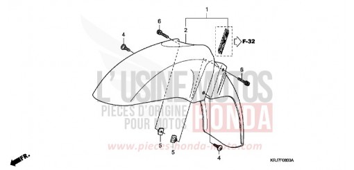FRONT FENDER FES125B de 2011